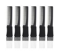 VALICLUD Peine Profesional para Cardar y Peinar Cabello 6 Unidades Tamaño Portátil Multifunción para Hombres y Mujeres Uso Diario y Fiestas