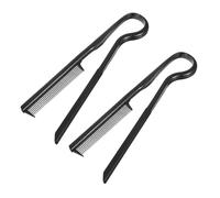 VALICLUD Peines Cabello Forma De v 2 Unidades Moldeador Liso Negro Herramienta Peluquería Mujer Control Peinado Diario Profesional