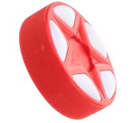 VALICLUD Pelota de Hockey sobre Patines Disco de Hockey PP Rojo Alta Visibilidad Feedback de Alto Rendimiento Edades