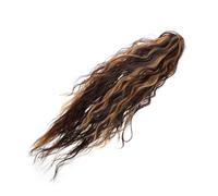 VALICLUD peluca de pelo largo de caballo falsa extensión de de caballo peluca de de caballo para mujer de caballo de pelo falso Alambre de alta temperatura Marrón
