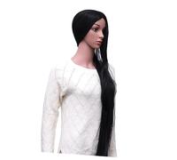 VALICLUD Peluca Larga Sintética de Mujeres Accesorio Moda Color Negro Creaciones de Peinados