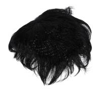 VALICLUD Peluca Masculina de Cabello Natural Toppers de Pérdida de Cabello para Hombres Parche Calvo Invisible Negro Peluca Realista y para