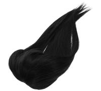 VALICLUD Peluca Postiza Sintética Para Mujer Clips Para Cabello Fino Para Cubrir Calvas Color Negro