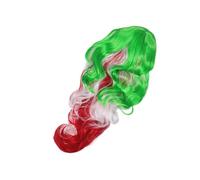 VALICLUD Pelucas de Mujer Rizadas Largas Hombros Pelucas Postizas para Cosplay Fiesta de Fútbol Halloween Carnaval Vacaciones Rizos Naturales