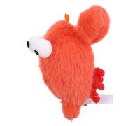 VALICLUD Peluche para Gatos en Forma de Langosta, Suave y Masticable con Cascabel, Tamaño Pequeño, Color Rojo, Adecuado para Entretenimiento y Dentición de Gatitos, Accesorio Seguro