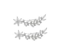 VALICLUD Pendientes para Mujer sin Perforación con Diseño de Flor y Trepadores con Circonita Estilo Moderno para Fiestas Bodas y Uso Diario Elegante de