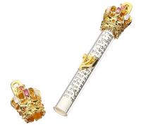 VALICLUD Pergamino de Adorno para Postes de Puerta Biblia Diseño Religioso Obsequio Conmemorativo Pérdida Madre Mezuzá de Metal Hogar Mezuzá Judía Puerta Lateral Derecha