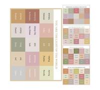 VALICLUD Pestañas Autoadhesivas para Biblia de Estudio Material Pvc Duradero y Fuente Fácil de Leer, 5 Hojas para Decorar y Organizar Libros y Textos Sagrados