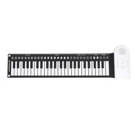 VALICLUD Piano Electrónico Portátil Plegable de Silicona 49 Teclas, Teclado Enrollable y Ligero Adecuado Adultos Lugar