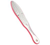 VALICLUD Pies Doble Cara de Acero Inoxidable Raspador para Callos y Piel Muerta Herramienta Ergonómica para Pedicura Profesional y Uso Doméstico Pulidor Grueso y Fino Color Rojo