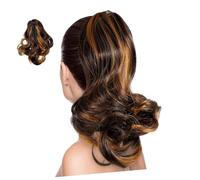 VALICLUD Pinza Para Rizar Extensión De Coleta Postizo Sintético Rizado Para Mujer Extensión De Cabello Pinza Larga Para Fiestas