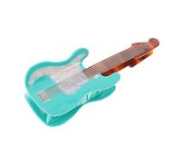 VALICLUD Pinza Pelo Forma de Guitarra Musical de Acetato en Color Azul Menta Sujeción Fuerte y Ligera para Mujeres y Niñas Accesorio Único Adecuado para Festivales de Música y Uso Diario