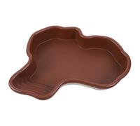 VALICLUD Piscina para Reptiles Extragrande de Plástico Bañera sin Drenaje para Tortugas Comedero y Bebedero Versátil para Terrario Espacio Amplio para Baño y Descanso de Tortugas