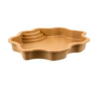 VALICLUD Piscina para Reptiles Multifuncional de plástico para Tortugas y, baño y Bebedero con rampa, tamaño Mediano, Color marrón Amarillento, Ideal para Uso Interior y Exterior