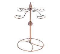 VALICLUD Porta Copas de Vino de Hierro Vintage Marrón Organizador Colgante para Copas Soporte Resistente que Mantiene en Casa o Café