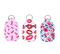 VALICLUD Porta Llaveros de Neopreno 30 Ml 3 Piezas (xs08, Xs09, Xs18) para Botellas de Gel Antibacterial, Estuche Portátil Ligero y Resistente Adecuado para Viaje, Uso Diario y Cuidado