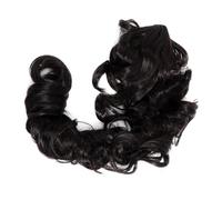 VALICLUD Postizo De Cabello Largo Con Pinza, Cabello Sintético Ondulado y Rizado Para Mujeres y Niñas Uso Diario