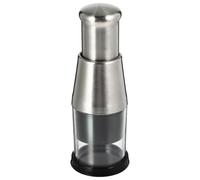 VALICLUD Prensa de Ajo Manual de Acero Inoxidable 16X6 CM Picadora Portátil para Verduras y Jengibre Cortadora Fácil de Limpiar Utensilio Multifuncional para Cocina y Ensaladas