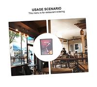 VALICLUD Protector de Menú Transparente para Restaurante Flexible de Portátil Antidesgaste Funda Protectora para Recetario de Páginas