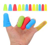 VALICLUD Protectores De Dedos Antideslizantes De Silicona 12 Unidades Cubierta De Silicona Dedos Diseño Elástico Resistente Al Desgaste Uso Doméstico Protección Para Evitar Cortes Dexteridad Manual