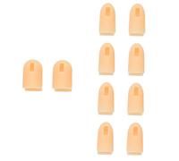 VALICLUD Protectores De Dedos Para Manicura 10 Unidades Silicona Color Carne Antideslizante Sustitución Dedos Falsos Para Arte De Uñas Uso Profesional y Doméstico