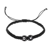 VALICLUD Pulsera Corazón y turmalina pulsera para pulseras a juego para parejas couple bracelet Brazalete diseño chic Pulsera sencilla cadena de muñeca trenzada Hilo de jade