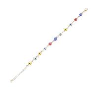 VALICLUD Pulsera De La Amistad Hecha A Mano Con Cadena Y Amuleto De Ojo Malvado Dorado Para Parejas Tamaño Ajustable