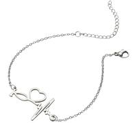 VALICLUD Pulsera De Latidos Del Corazón Geométrica Para Mujeres Joyería De Amistad Y Para Chicas Adolescentes Pulsera De Electrocardiograma Para Novia Y Cumpleaños