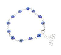 VALICLUD Pulsera de ojo de pulseras para mujer pulsera ojo turco pulsera de ojo de tobillo pulsera delicada del mal de ojo pulsera de mujer de moda encantos de ojos turcos aleación