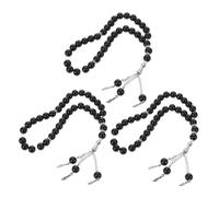 VALICLUD Pulsera Islámica De 3 Cuentas De Oración, Hecha A Mano, Para Hombres Y Mujeres, Accesorios De Joyería Para Oración Musulmana, Portátiles Y Elegantes.