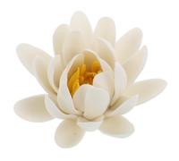 VALICLUD Quemador de Incienso Cerámico en Forma de Loto Claro Pequeño Centro Amarillo, Difusor de Aroma para Decoración Zen en Hogar, Sala de Meditación y Yoga, Incensario