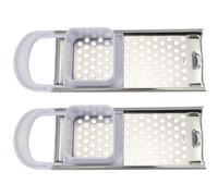 VALICLUD Rasqueta para Hacer Ñoquis y Fideos de Acero Inoxidable, 2 Piezas, Resistente al Óxido y Segura para Amasar Bolas de Masa en Cocina Doméstica