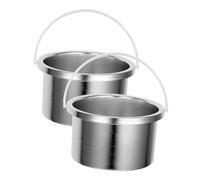 VALICLUD Recipiente Para Fundir Cera De Aluminio 2 Unidades 500 Ml Calentador Eléctrico De Cera Portátil Uso Profesional y Doméstico Para Depilación