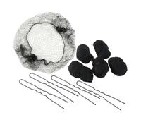 VALICLUD Redes Invisibles de Nailon para Moño 50 Unidades 50 Cm Negras Horquillas en U 40 Piezas 6 Cm para Mujeres y Niñas Uso Profesional Cuidado del Cabello