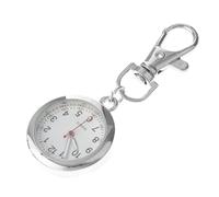 VALICLUD Reloj De Bolsillo De Enfermera Clip y Llavero, Acero Inoxidable, Funcional para Trabajo En Clínicas y Hospitales