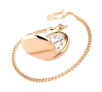 VALICLUD Reloj De Bolsillo Vintage Doble Tapa Pulida, Aleación Resistente, Mecánico para Hombres y Mujeres, Colo Rosa Dorado, Uso Diario y Ocasión Retro Elegante