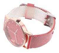 VALICLUD Reloj de Pulsera para Mujer Elegante Correa de Imitación Cuero Roja, Diseño Ajustable y Ligero para Uso Diario en Diversas Ocasiones