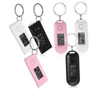 VALICLUD Relojes Digitales de Bolsillo Llavero 6 Piezas Abs Luminosos para Estudiantes Enfermeras Uso Portátil Tamaño Pequeño