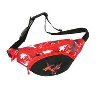 VALICLUD Riñonera Infantil De para Niño Niña Mochila Cruzada Portátil Bolso De Pecho Resistente y Duradero para Actividades Al Aire Rojo