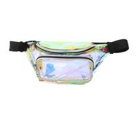 VALICLUD Riñonera Transparente Láser Holográfica para Mujer Bolsa de Cintura Capacidad Media Adecuado para Playa y Uso Exterior
