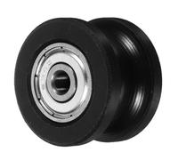 VALICLUD Rodamiento U-Groove con Doble Eje Rueda de Nylon para Puertas y Ventanas Correderas Rodillo Deslizante Resistente para Carriles Accesorio y Funcional Negro