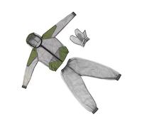 VALICLUD Ropa Mosquitos Transpirable con Capucha y Guantes para Exteriores Protección Completa contra Insectos de Malla y Ventilada para Pesca Senderismo y Apicultura Xl