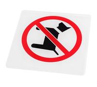 VALICLUD Señal Acrílica de Prohibición para Puerta 10x10 Cm, Cartel de Aviso Comercial No Se Permiten Mascotas”, Letrero Resistente para Tiendas, Supermercados y Oficinas