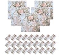 VALICLUD Servilletas De Papel Estampadas 20 Unidades Por Paquete 2 Capas Papel De Pulpa Color Floral Para Fiestas Decoración Cumpleaños Baby Showers Reuniones