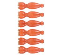 VALICLUD Set de 6 Herramientas de Masaje Ocular Manual de Madera Diseño Ergonómico y Forma de Loto, Ideales para Autocuidado y Viaje, Masajeador Facial Ligero y Portátil