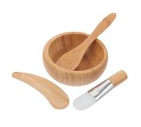 VALICLUD Set de Cuencos de Madera y Cuidado de Piel para Mascarillas Faciales Varios estilos Espátula y Brocha, Kit Ligero para Mezcla DIY Varios estilos Mujer