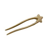 VALICLUD Shaped Hair Stick Double Pin For Chignons Elegant Wooden Hair Accessory With Star Design For Womens Hairstyles