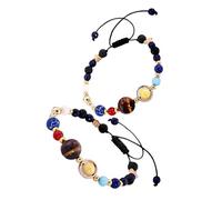 VALICLUD Solar De Espacio Solar De Espacio Exterior De 2 Piezas Pulsera Planeta Planeta Planeta Para Mujeres Para Fiestas Viaje A Mano Favor
