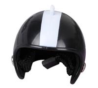 VALICLUD Sombrero de Casco para Hámster Mascota, Juguete para Animales Pequeños, Accesorio para Fotos, Diseño Seguro de Hierro Ecológico, Color Negro Estrellas, Adecuado