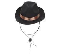 VALICLUD Sombrero de Fiesta para Mascotas Ajustable en Forma de Estrella Negra, Tocado Decorativo para Perros y Gatos, Adorno Divertido para Disfraz y Sesiones de Fotos